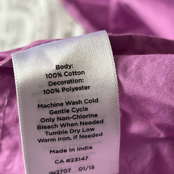 Purple Embroidered Women's Top Talbots - Picture 3 of 3